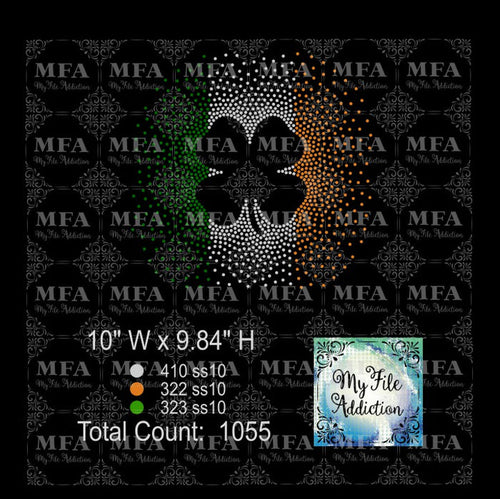 Shamrock Scatter 2 Rhinestone Digital Download File - My File Addiction