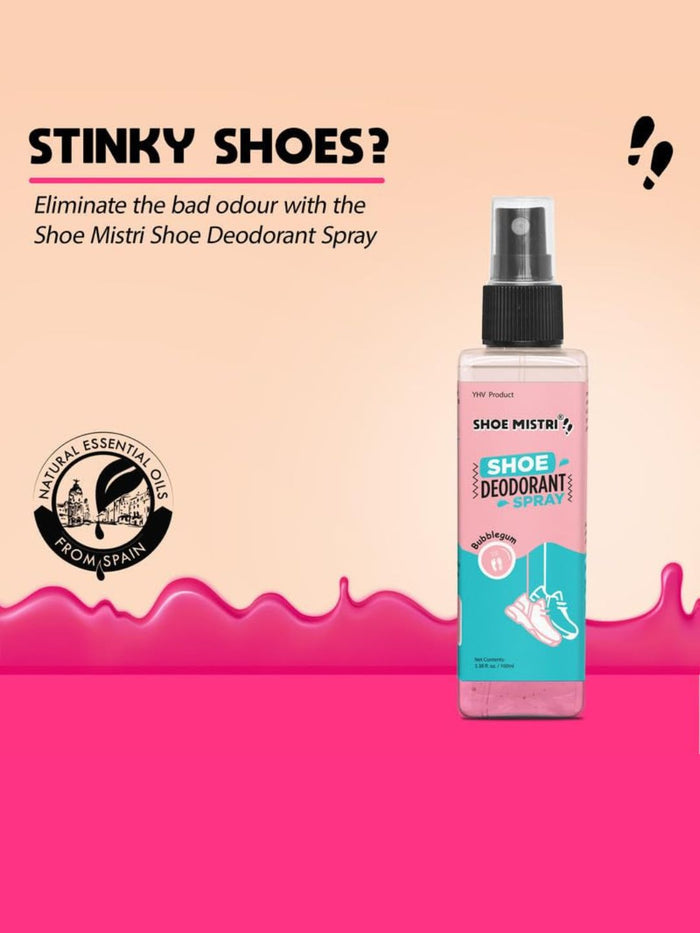 Shoe Mistri Foot & Shoe Deodorant Spray - Bubblegum Essential Oils