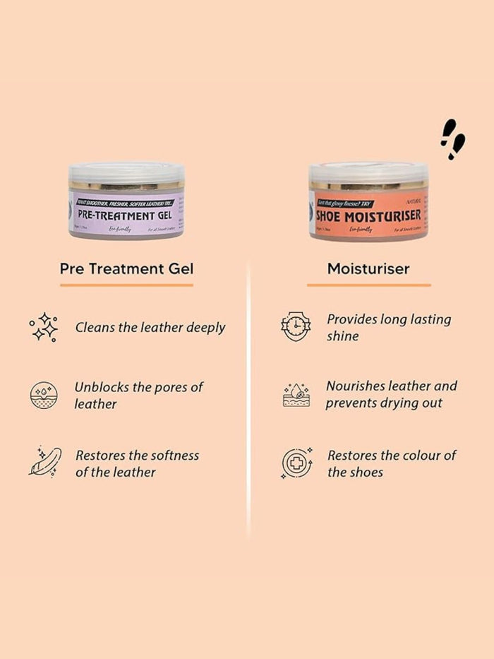 Shoe Mistri Leather Care Essentials Kit - (Pack of 3)