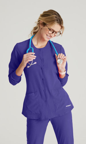 Skechers Stability Snap Warm-Up Scrub Jacket