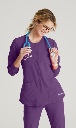 Skechers Stability Snap Warm-Up Scrub Jacket