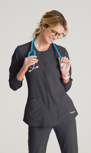 Skechers Stability Snap Warm-Up Scrub Jacket