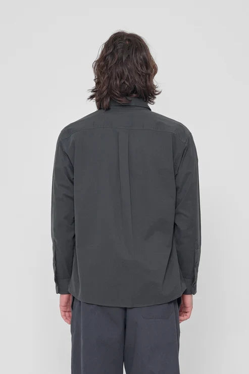 Slate Peach Fuzz Poplin Button Up