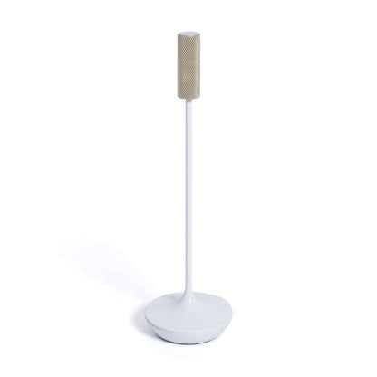 SLEEK Rechargeable Table Light - White with Gold - CARLYLE AVENUE
