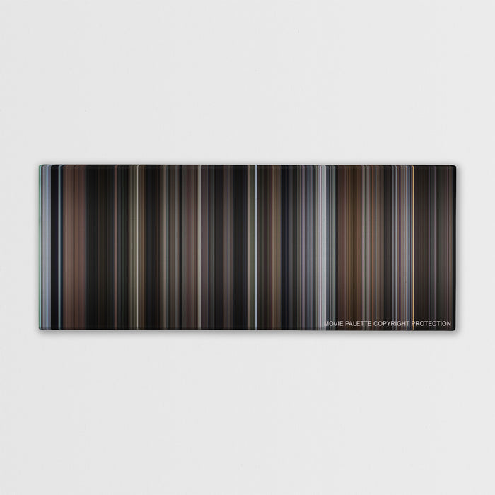 Sleepless in Seattle color palette canvas print: thousands of thin vertical stripes of color