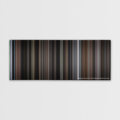 Sleepless in Seattle color palette canvas print: thousands of thin vertical stripes of color