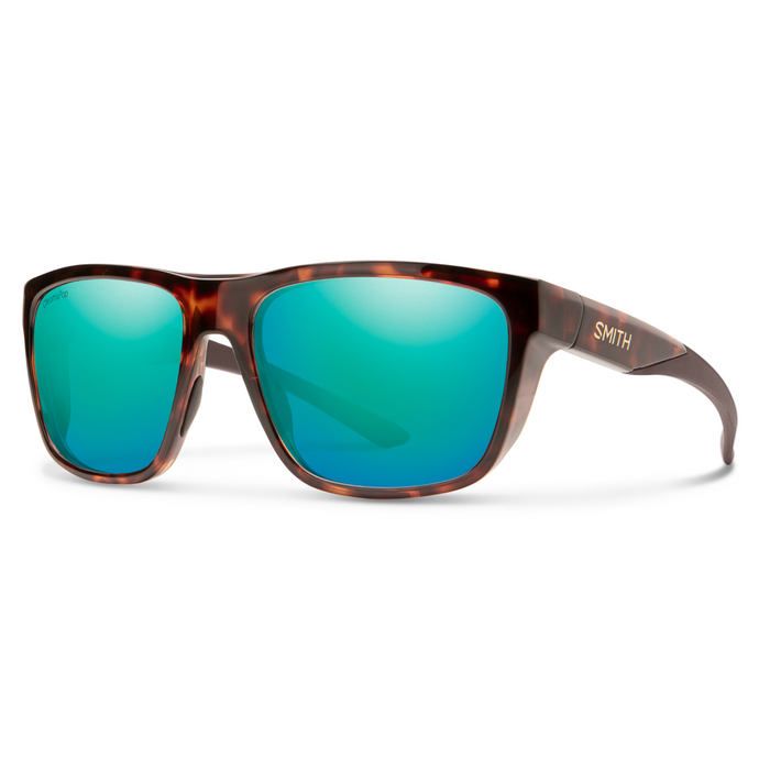 Smith Barra Tortoise ChromaPop Polarized Opal Mirror Lens Sunglasses
