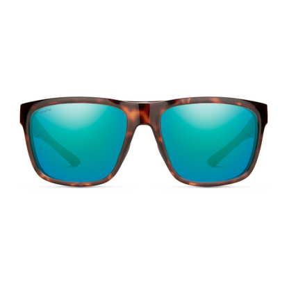 Smith Barra Tortoise ChromaPop Polarized Opal Mirror Lens Sunglasses