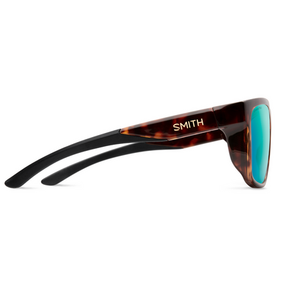 Smith Barra Tortoise ChromaPop Polarized Opal Mirror Lens Sunglasses