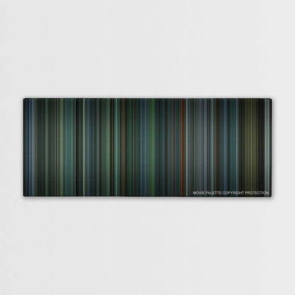 Snatch color palette canvas print: thousands of thin vertical stripes of color