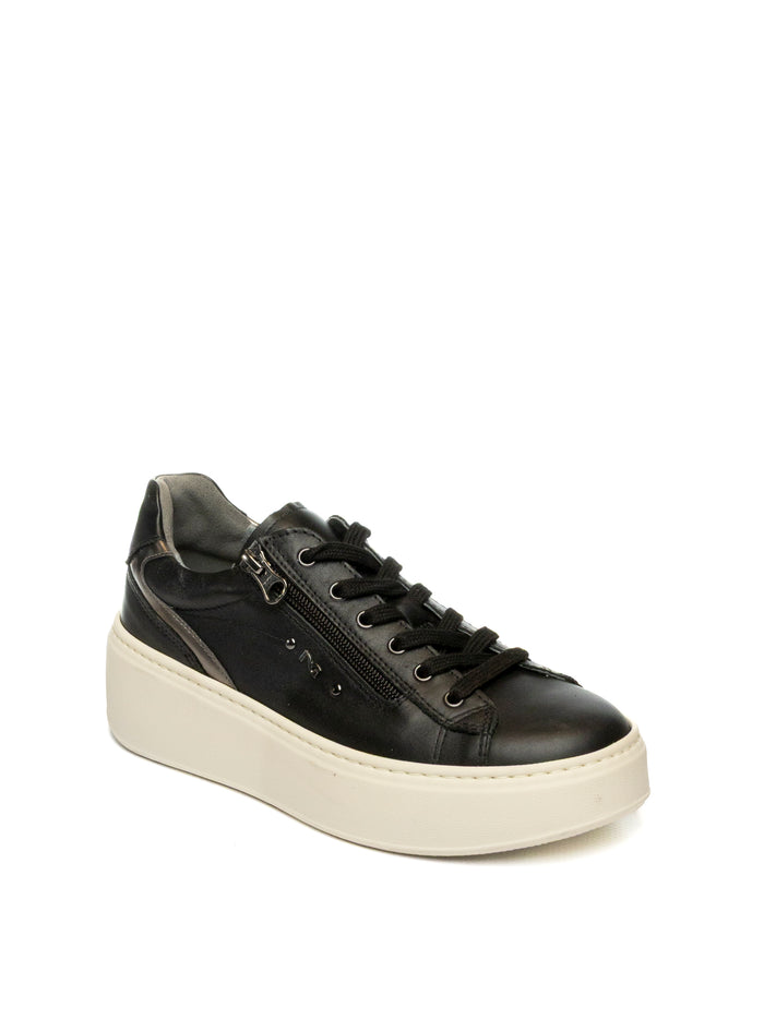 NERO GIARDINI Sneaker pelle nero 514212 GUANTO-NERO