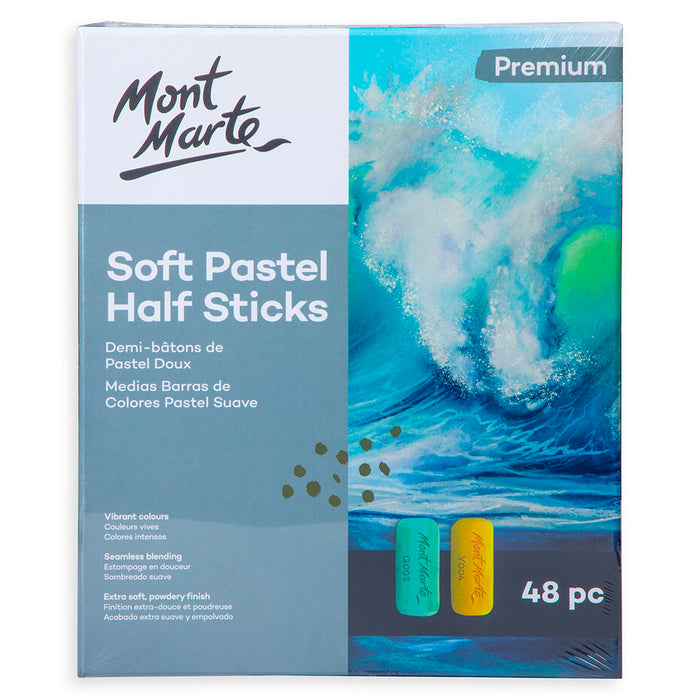Soft Pastel Half Sticks Premium 48pc