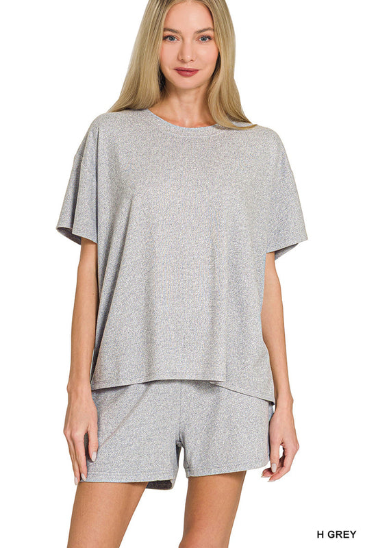 Soft Shorts Set-Grey