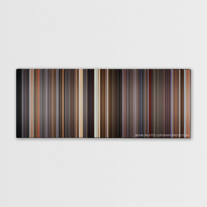 Spaceballs color palette canvas print: thousands of thin vertical stripes of color