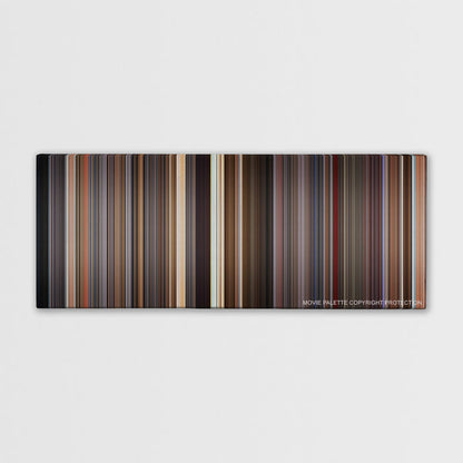 Spaceballs color palette canvas print: thousands of thin vertical stripes of color