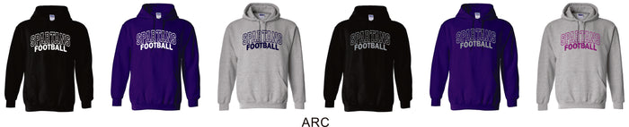 Spartans Basic Hoodie- 7 Designs- Matte or Glitter
