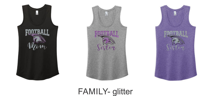Spartans Football Triblend Ladies Tank- 2 designs