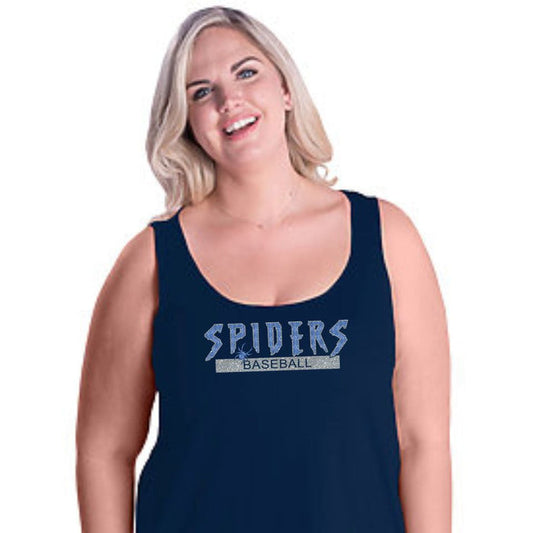 Spiders Curvy Ladies Basic Tank- Matte or Glitter