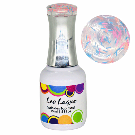 Sprinkle Top Coat Gel Leo Laque 15ml