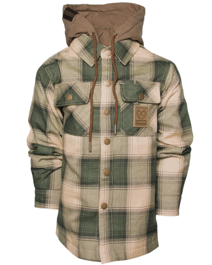 Squadron Youth Hooded Flannel Jacket