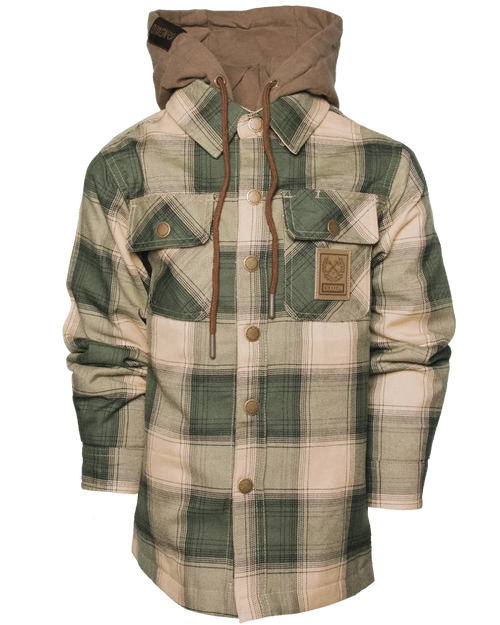 Squadron Youth Hooded Flannel Jacket