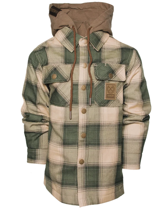 Squadron Youth Hooded Flannel Jacket