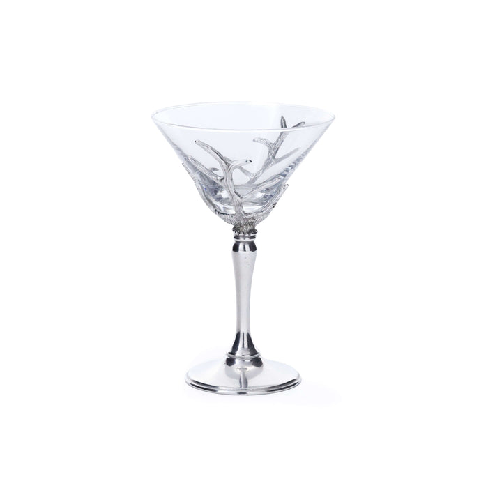 St. Moritz Pewter and Glass Martini Glass