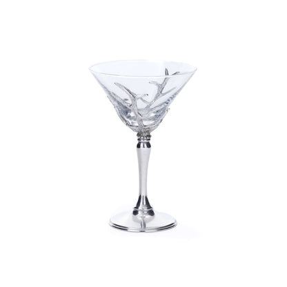 St. Moritz Pewter and Glass Martini Glass