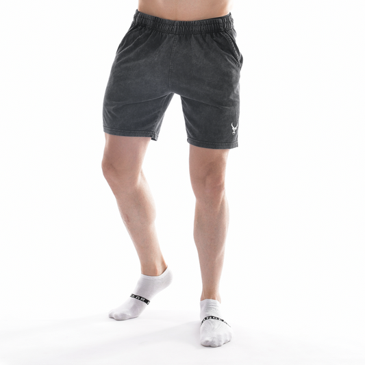 Stone Wash Lifting Shorts - IRONGEAR Fitness
