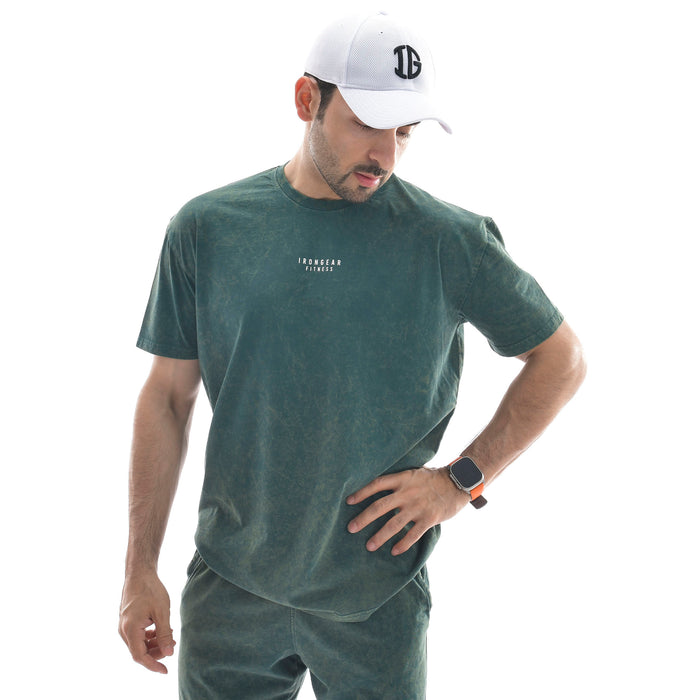 Stone Wash Oversized Tee - IRONGEAR Fitness