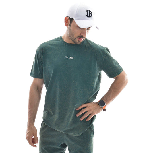 Stone Wash Oversized Tee - IRONGEAR Fitness