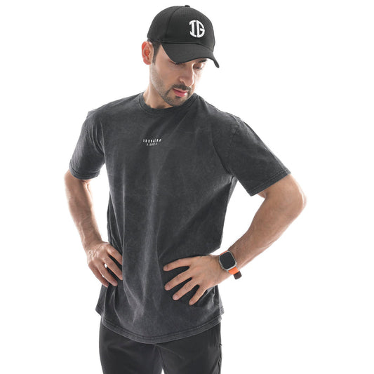 Stone Wash Oversized Tee - IRONGEAR Fitness