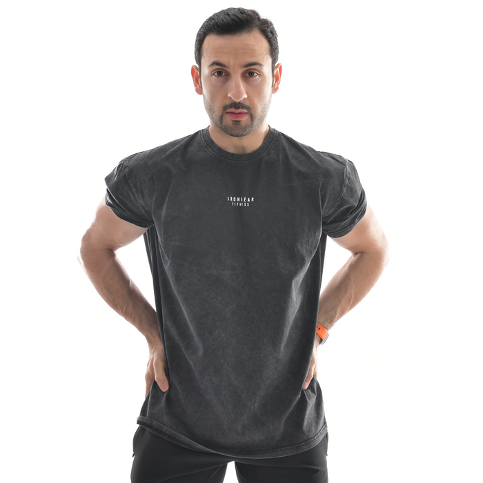 Stone Wash Oversized Tee - IRONGEAR Fitness