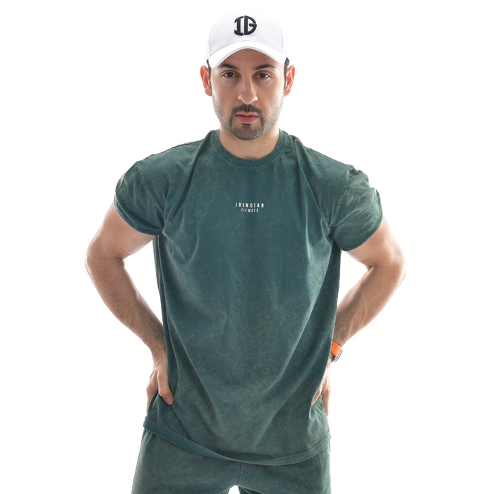 Stone Wash Oversized Tee - IRONGEAR Fitness