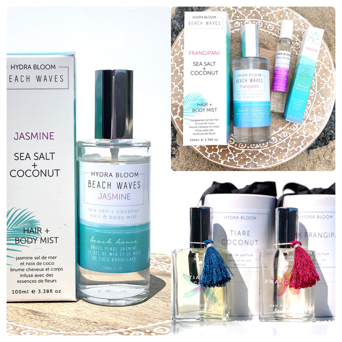 Summer Beach Waves Sea Salt Hair & Body Mist - Frangipani | Hydra Bloom