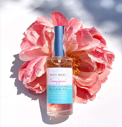 Summer Beach Waves Sea Salt Hair & Body Mist - Frangipani | Hydra Bloom