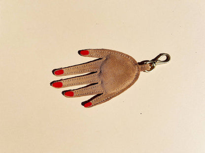 Tan Hand Keychain