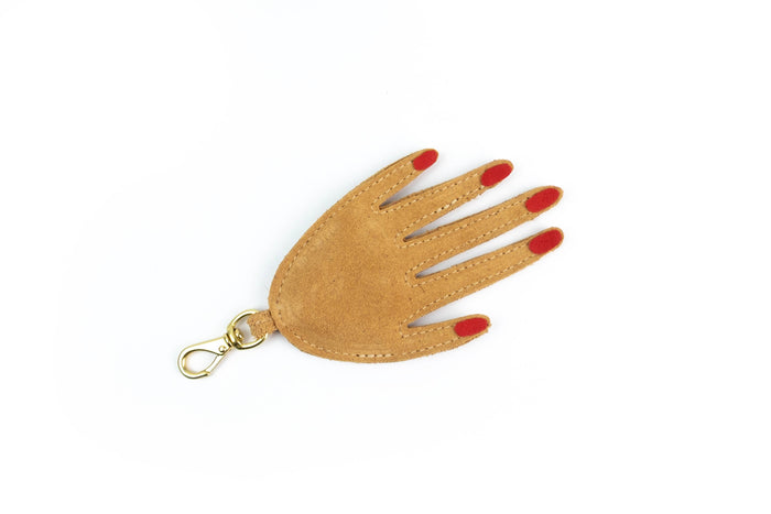 Tan Hand Keychain