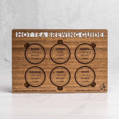 Tea Brewing Temperatures Magnet - LeeMo Designs