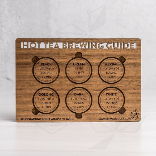 Tea Brewing Temperatures Magnet - LeeMo Designs