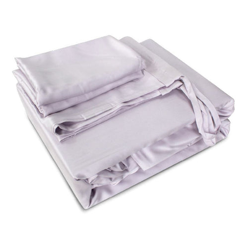 KYUSEI HOME Tencel Solid 1000TC Bed Set - Frosted Lilac | Isetan KL Online Store