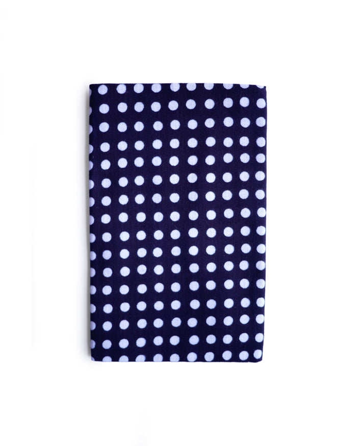 Tenugui Cloth - Navy White Dot