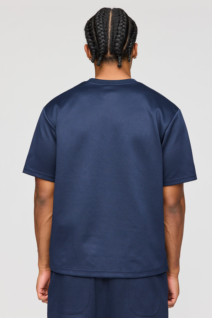 Textured Embroidered T-Shirt