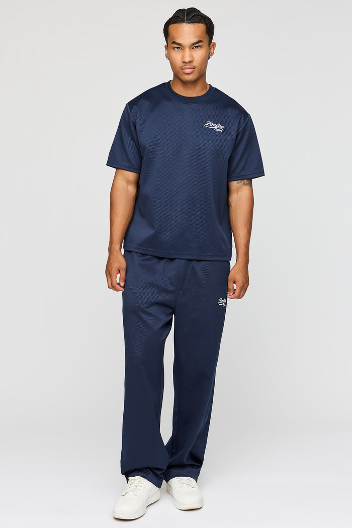 Textured Embroidered T-Shirt