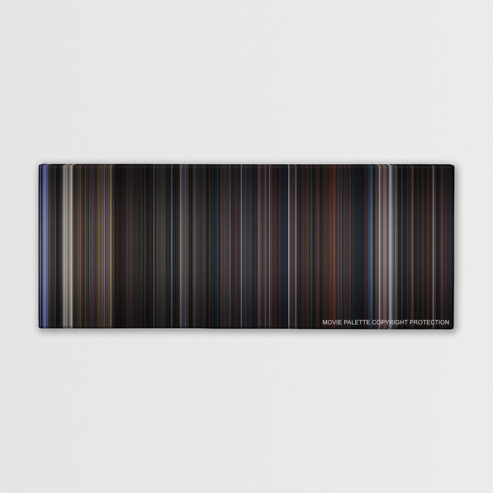 The Addams Family color palette canvas print: thousands of thin vertical stripes of color