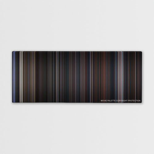 The Addams Family color palette canvas print: thousands of thin vertical stripes of color
