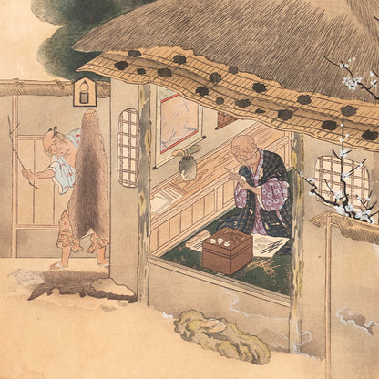 The Craftsmen's Life - Brush Makers | Antique Japanese Wood Block Print