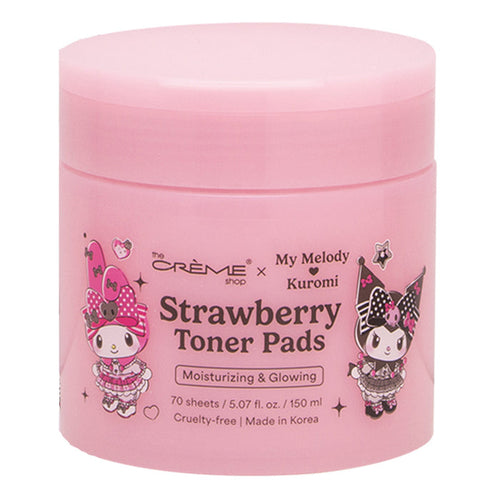 The Creme Shop My Melody & Kuromi Strawberry Toner Pads 5.07oz/ 150ml