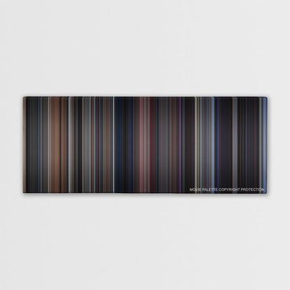 The Fly color palette canvas print: thousands of thin vertical stripes of color