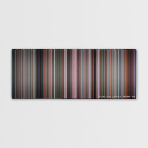 The Full Monty color palette canvas print: thousands of thin vertical stripes of color
